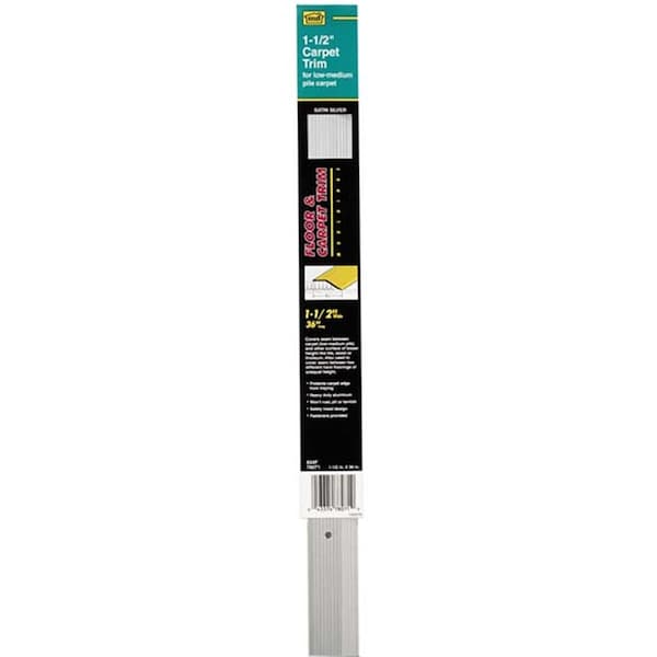 M-D Building Products M-d Products 1-.38in. X 72in. Pewter Wide Fluted Carpet Trim M-310041 - main